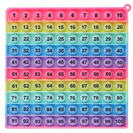 100 Number Table With Numbers P0PP Rainbow Square Wine Cellar Toy