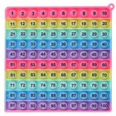 100 Number Table With Numbers P0PP Rainbow Square Wine Cellar Toy