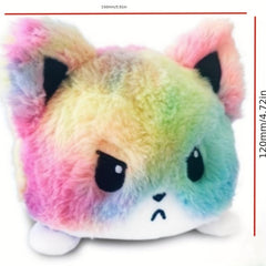 Flip Cat Doll Face changing Cat Doll Double sided Reverse Doll