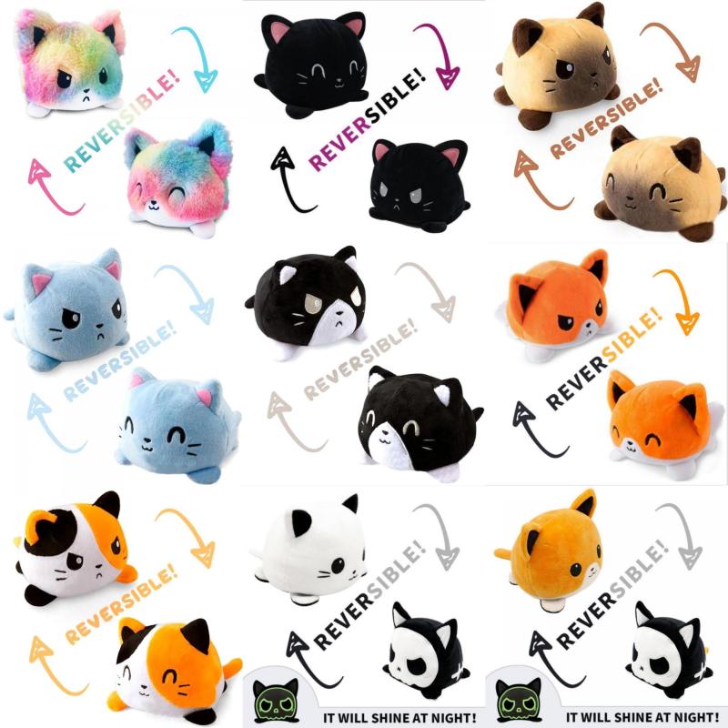Flip Cat Doll Face changing Cat Doll Double sided Reverse Doll