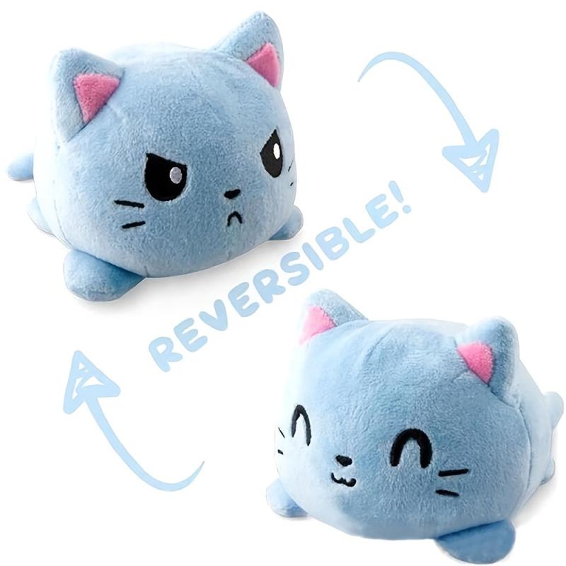 Flip Cat Doll Face changing Cat Doll Double sided Reverse Doll