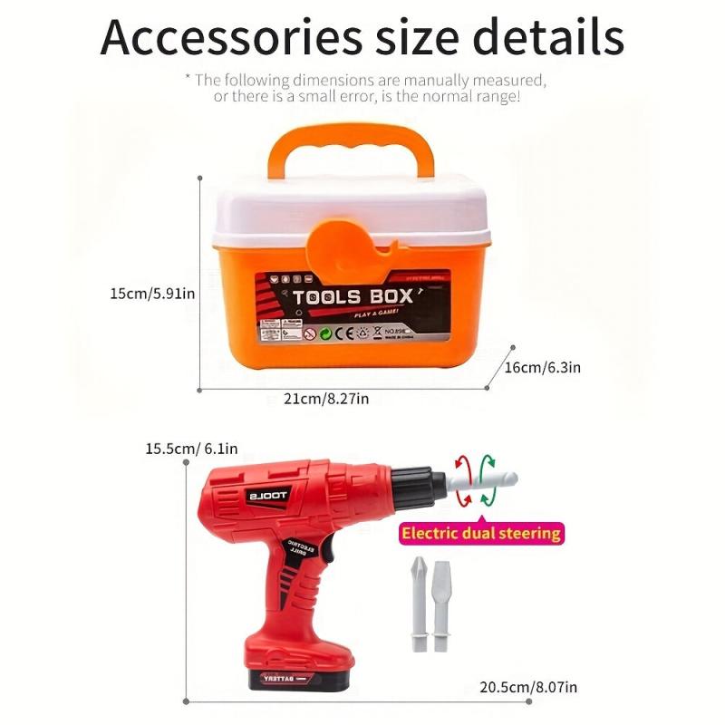 Kids Tool Set with Electronic Toy Drill Pretend Play Kids Toys
