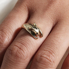 Vintage Punk Mouse Animal Wrap Ring Boho Jewelry