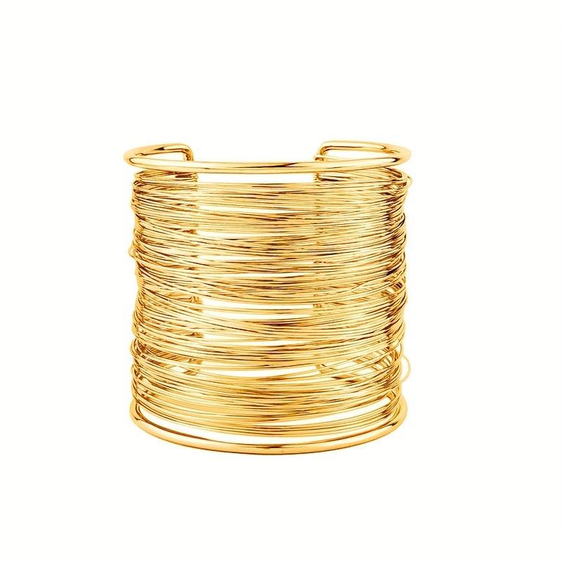 Punk Wide Metal Bangle Bracelet - Make a Statement