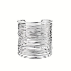 Punk Wide Metal Bangle Bracelet - Make a Statement