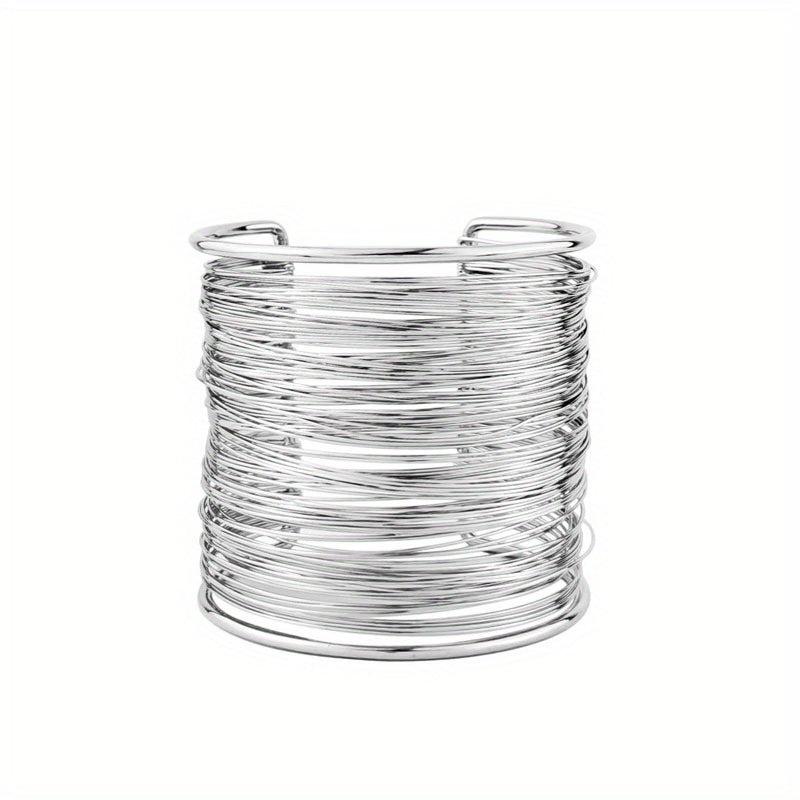 Punk Wide Metal Bangle Bracelet - Make a Statement