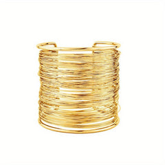 Punk Wide Metal Bangle Bracelet - Make a Statement