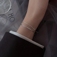 925 Silver Layer Bracelets Women Christmas Halloween