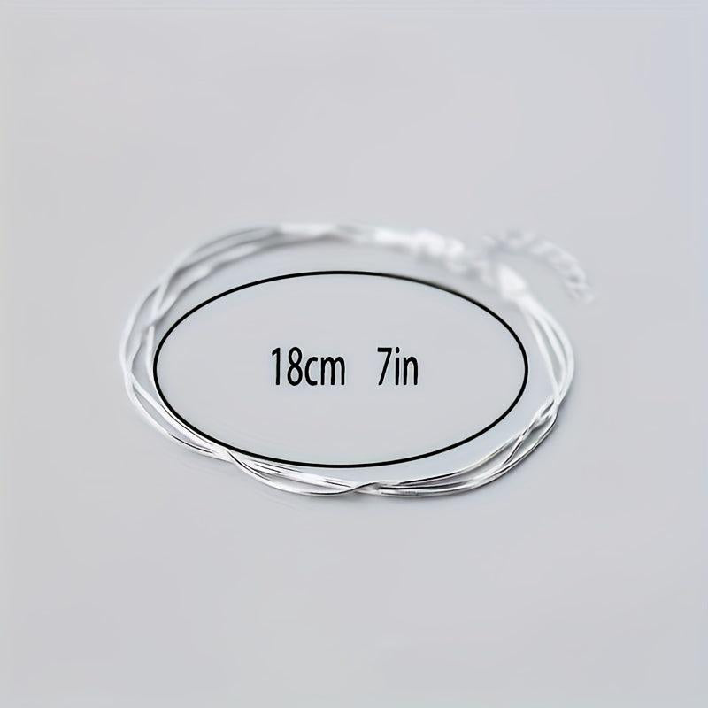 925 Silver Layer Bracelets Women Christmas Halloween