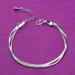 925 Silver Layer Bracelets Women Christmas Halloween