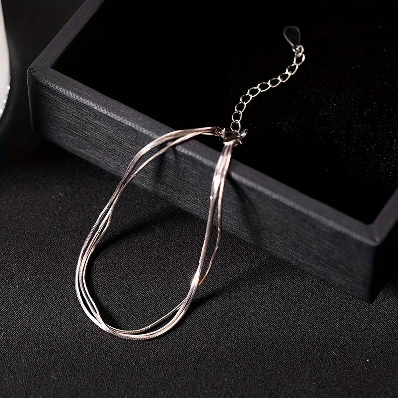 925 Silver Layer Bracelets Women Christmas Halloween
