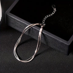 925 Silver Layer Bracelets Women Christmas Halloween
