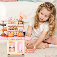 Kids Toy Kitchen Set Pretend Cooking Food Game Fruit Vegetable Toy Set