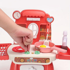Children's Play House Kitchen Toy Set Cooking Pot Doll House Little Girl Cooking