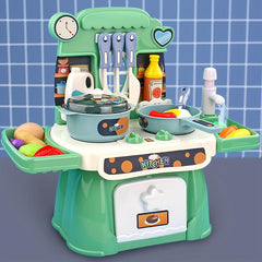 Children's Play House Kitchen Toy Set Cooking Pot Doll House Little Girl Cooking