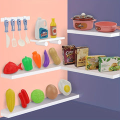 Children's Play House Kitchen Toy Set Cooking Pot Doll House Little Girl Cooking