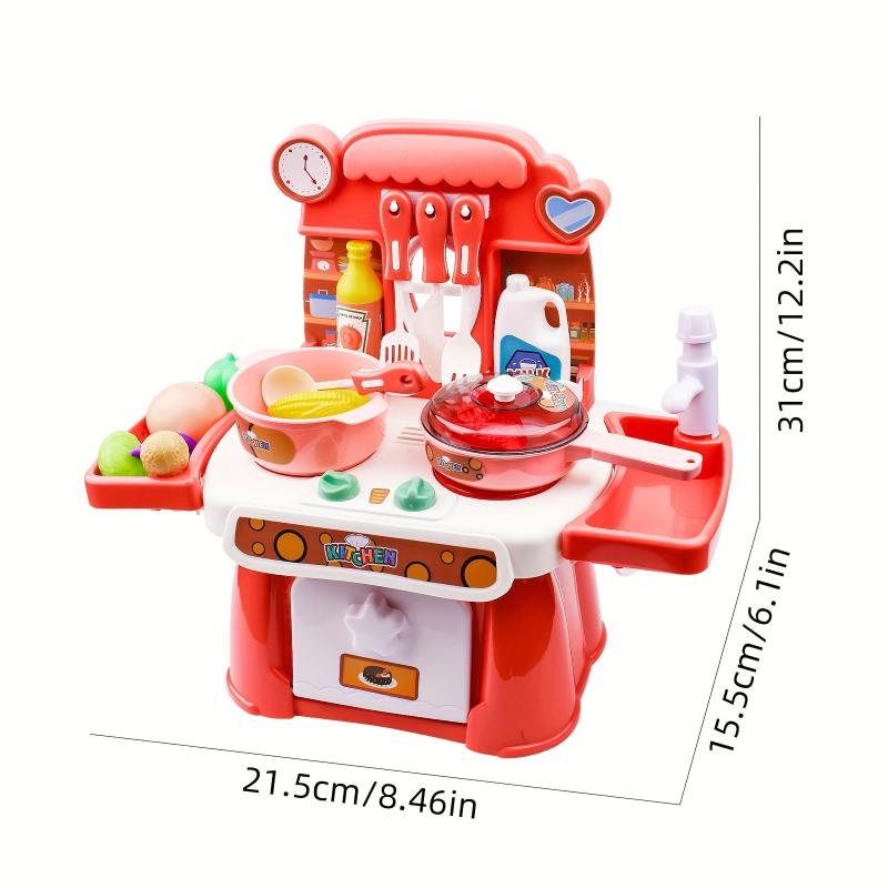 Children's Play House Kitchen Toy Set Cooking Pot Doll House Little Girl Cooking