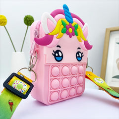 Unicorn Messenger Bag Coin Purse and Fingertip Toys - Christmas Gift