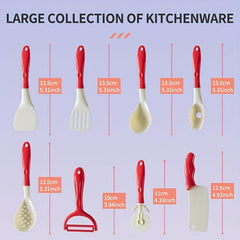 Kids Play Kitchen Toys Cooking Pots Boys Girls Simulation Kitchenware