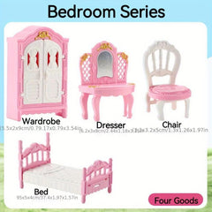 Mini Play House Toys Set - Educational Birthday Gift for Boys & Girls