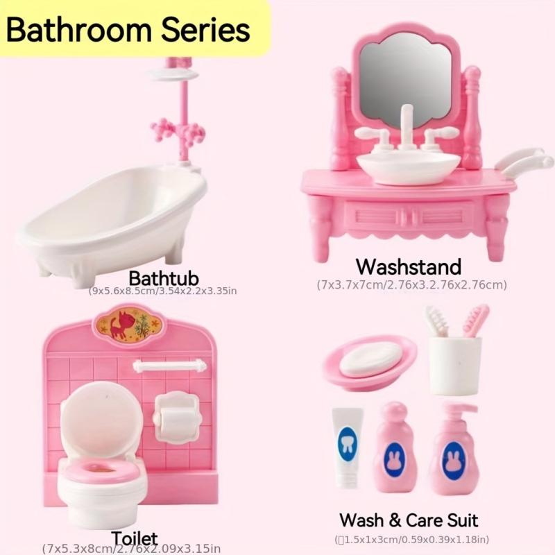 Mini Play House Toys Set - Educational Birthday Gift for Boys & Girls