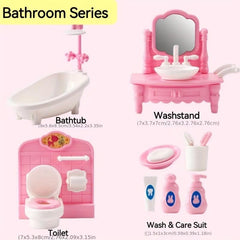 Mini Play House Toys Set - Educational Birthday Gift for Boys & Girls