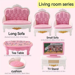 Mini Play House Toys Set - Educational Birthday Gift for Boys & Girls