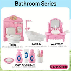 Mini Play House Toys Set - Educational Birthday Gift for Boys & Girls
