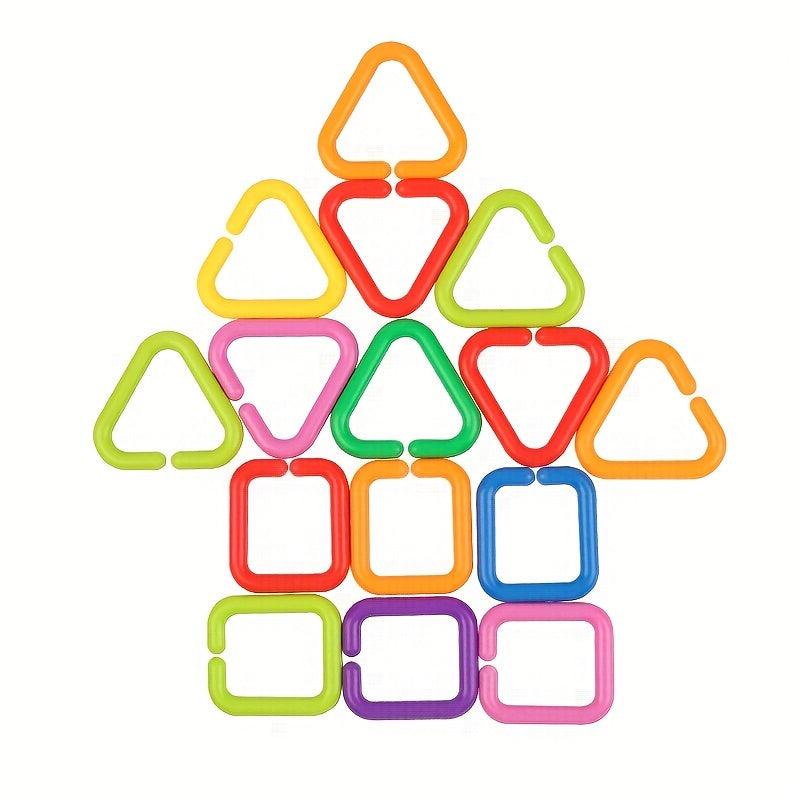 35pcs Geometric Chain Interlocking Cognitive Educational Toy