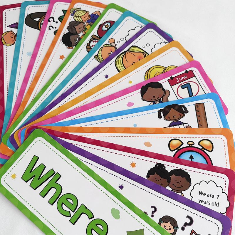 16 Pcs Learning Flashcards Bulletin Board Headliners Classroom Decor
