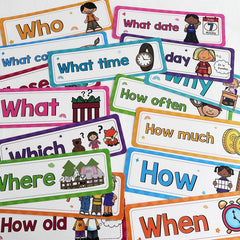 16 Pcs Learning Flashcards Bulletin Board Headliners Classroom Decor
