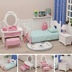Toy Girl Mini Play House Simulation DIY Birthday Gift
