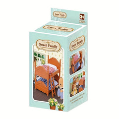 9pcs Dollhouse Furniture Set for Kids Bedroom Scene