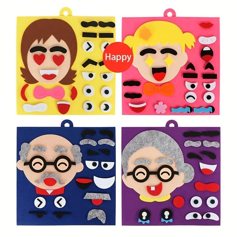 8in Change Face Puzzle Educational Toys For Kids