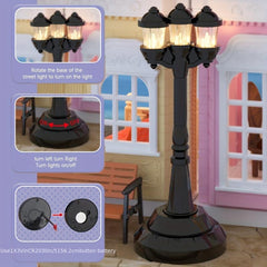12 Dollhouse Koala Model Lighting Park Street Light Ceiling Lamp Mini Ornament