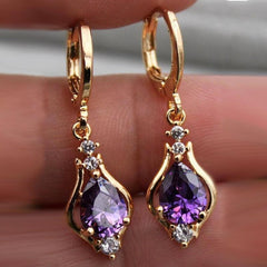 Artificial Diamond Stud Earrings Wedding Bridal Princess