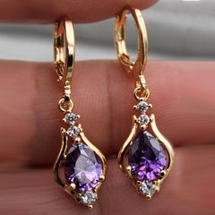 Artificial Diamond Stud Earrings Wedding Bridal Princess