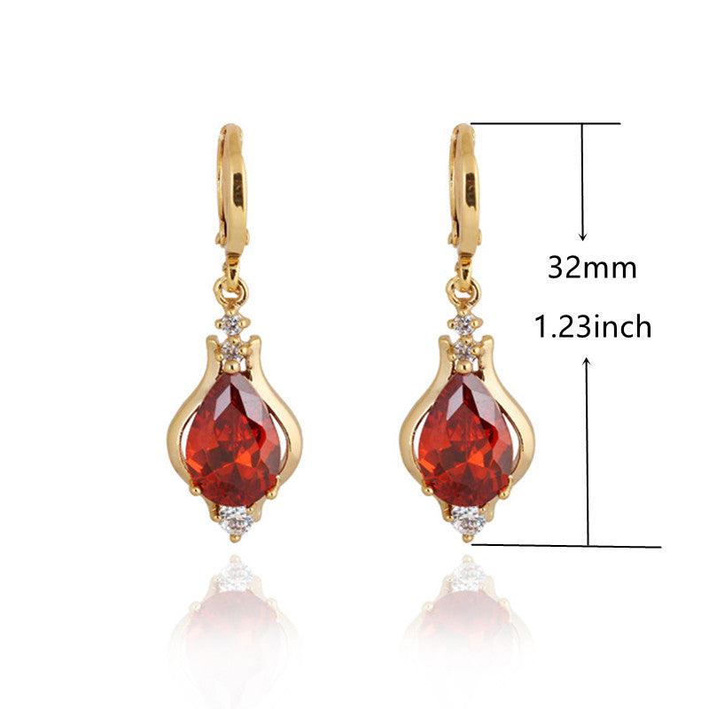 Artificial Diamond Stud Earrings Wedding Bridal Princess