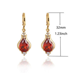Artificial Diamond Stud Earrings Wedding Bridal Princess