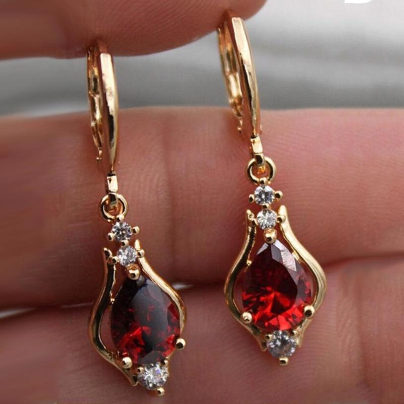 Artificial Diamond Stud Earrings Wedding Bridal Princess