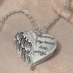 925 Silver Plated Heart Shaped Letter Necklace - Perfect Birthday Gift