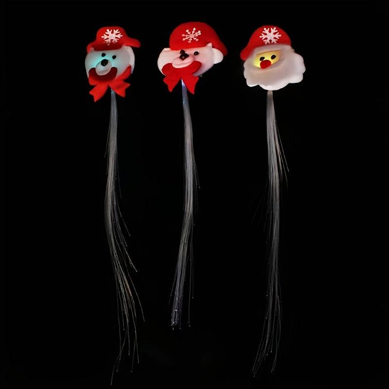 LED Light Up Hair Clips - Perfect for Parties & Christmas