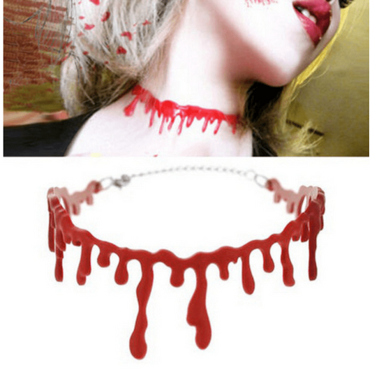 Halloween Blood Necklace Makeup Dance Decoration