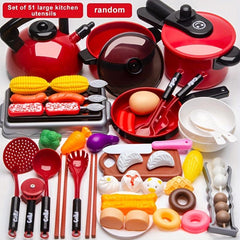 Music Toys for Kids Kitchen Cutting & Chopping Playset
