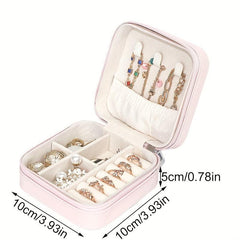 Macaroon Portable Jewelry Storage Box for Girls