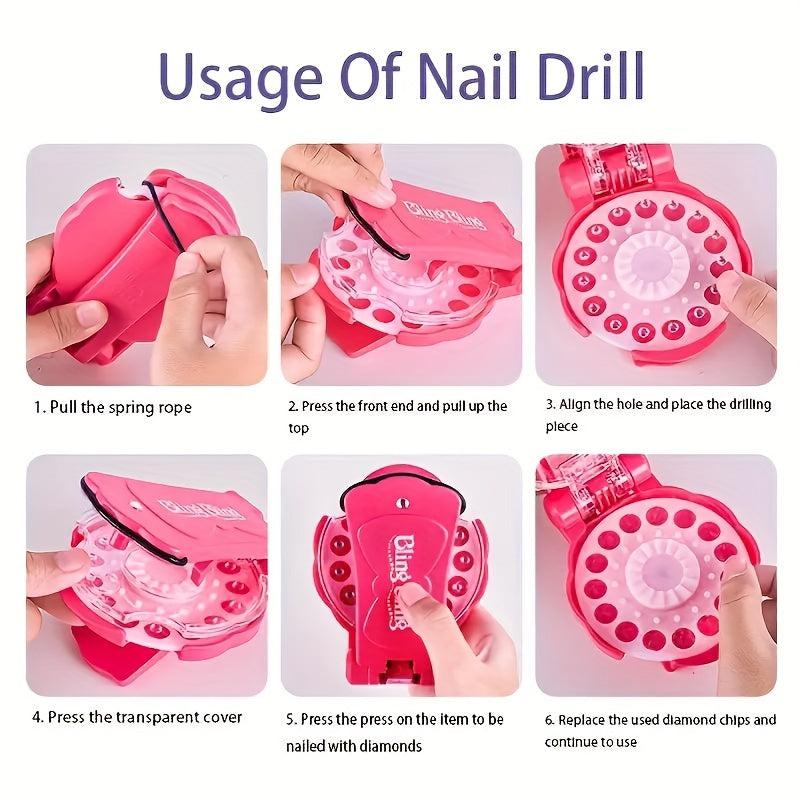 Hair Gem Stamper for Women and Girls - Bling Hair Styling Tool