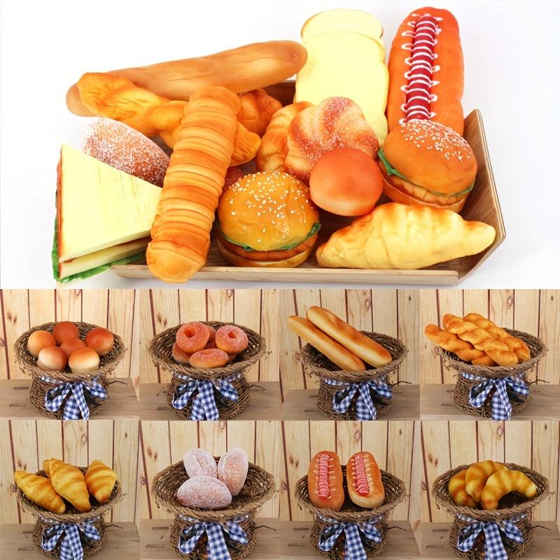Simulation Bread Model Squishy Bread Cake Props Toys Decorations