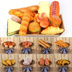 Simulation Bread Model Squishy Bread Cake Props Toys Decorations