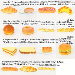 Simulation Bread Model Squishy Bread Cake Props Toys Decorations