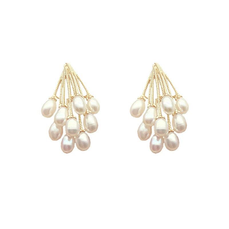 Pearl Drop Earrings Female Earrings Stud Earrings